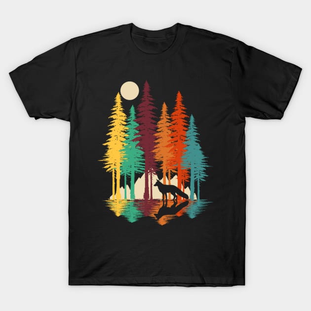 Forest Fox T-Shirt by thurnzmwidlakpe